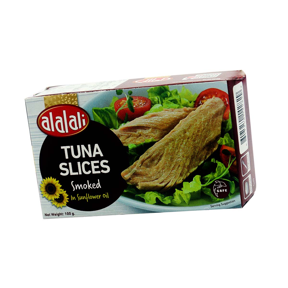 Al Alali Canned Tuna Smoked Slices In Sunflower Oil 100g