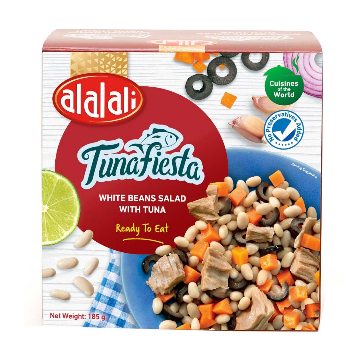 Al Alali Canned Tunafiesta White Beans Salad With Canned Tuna 185g