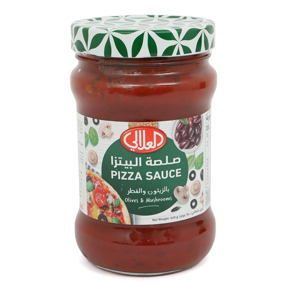 Al Alali Pizza Sauce With Mushroom & Olive 640g