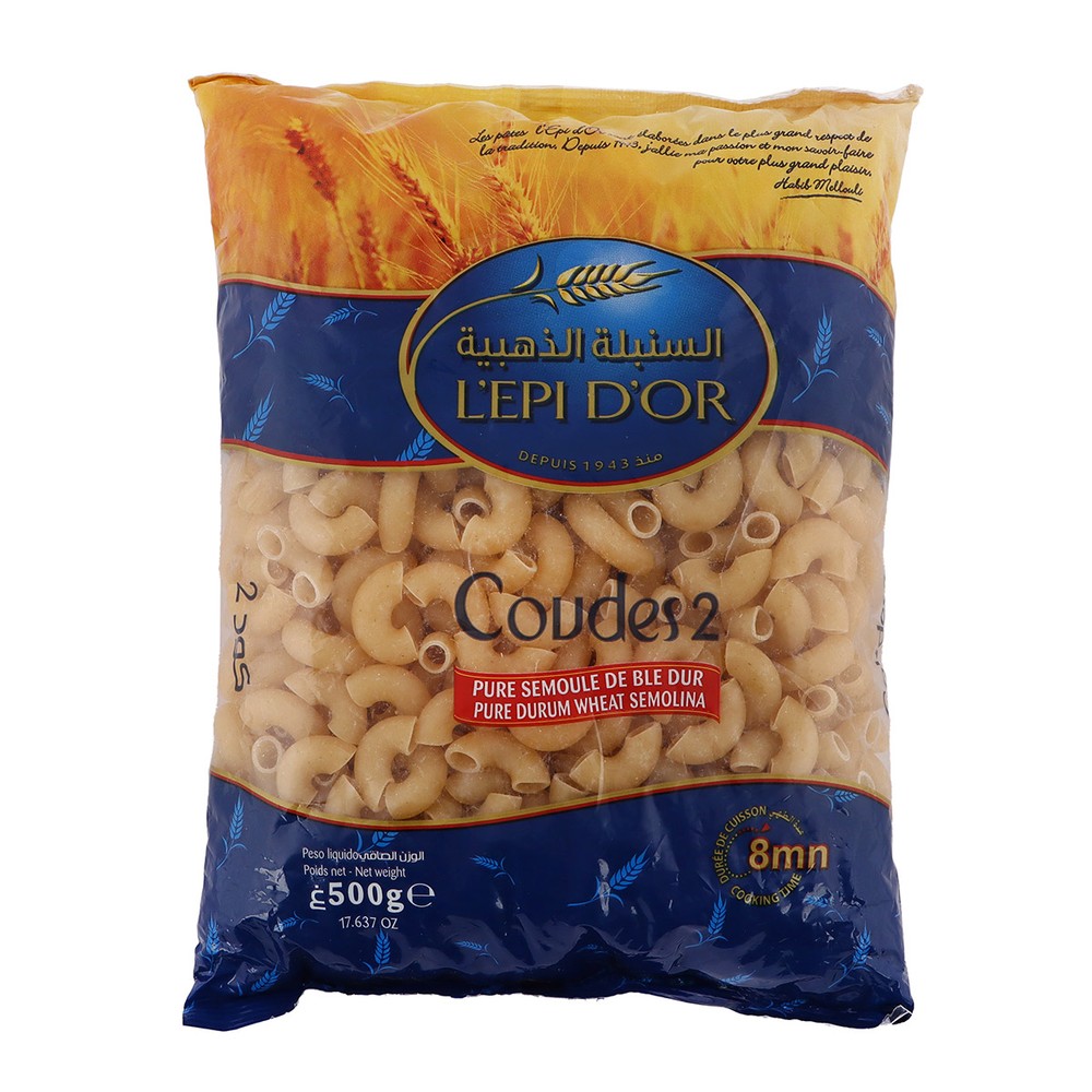 Lepi D'Or Coudes Elbow Pasta 500G