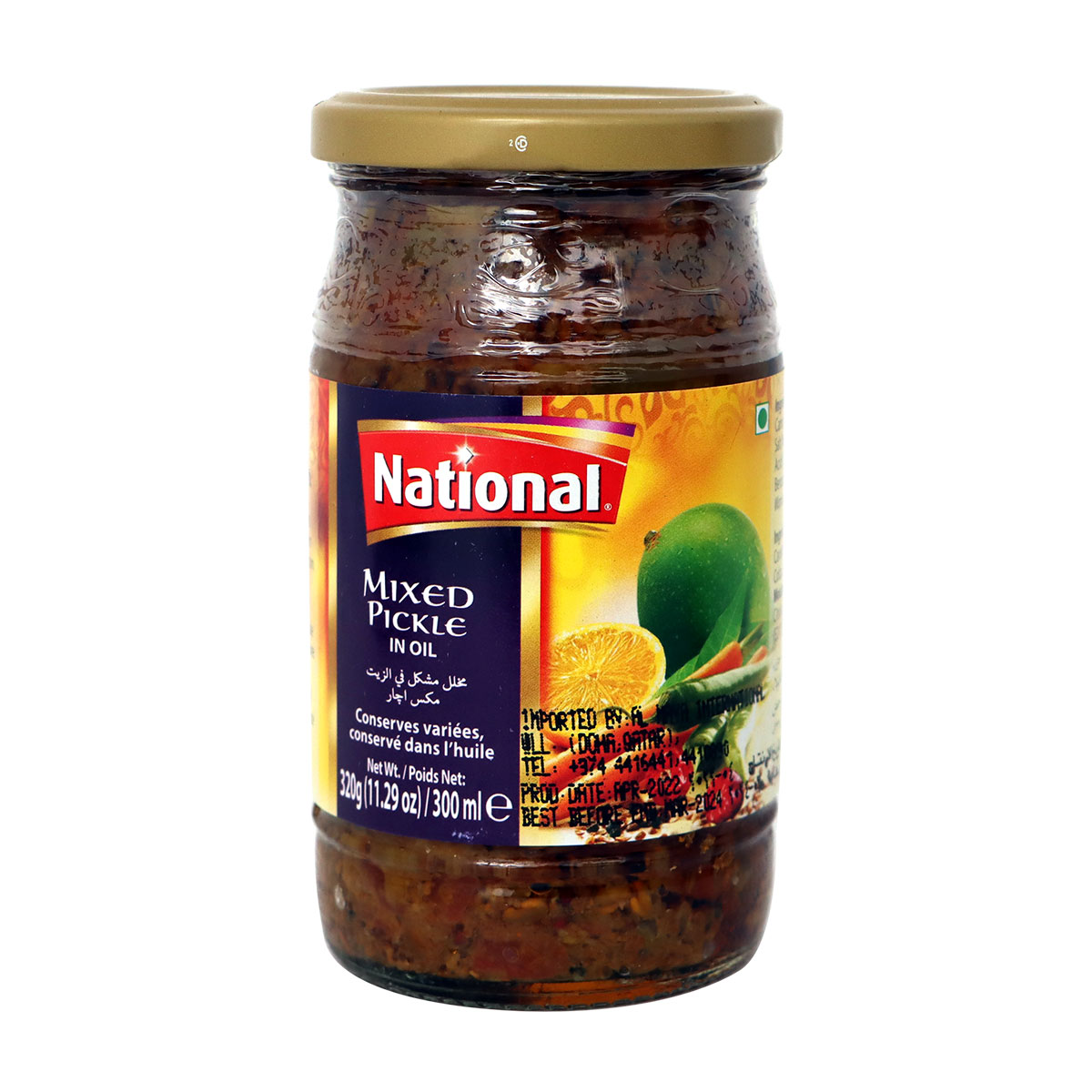 National Mixed Pickle in Oil 310gm
