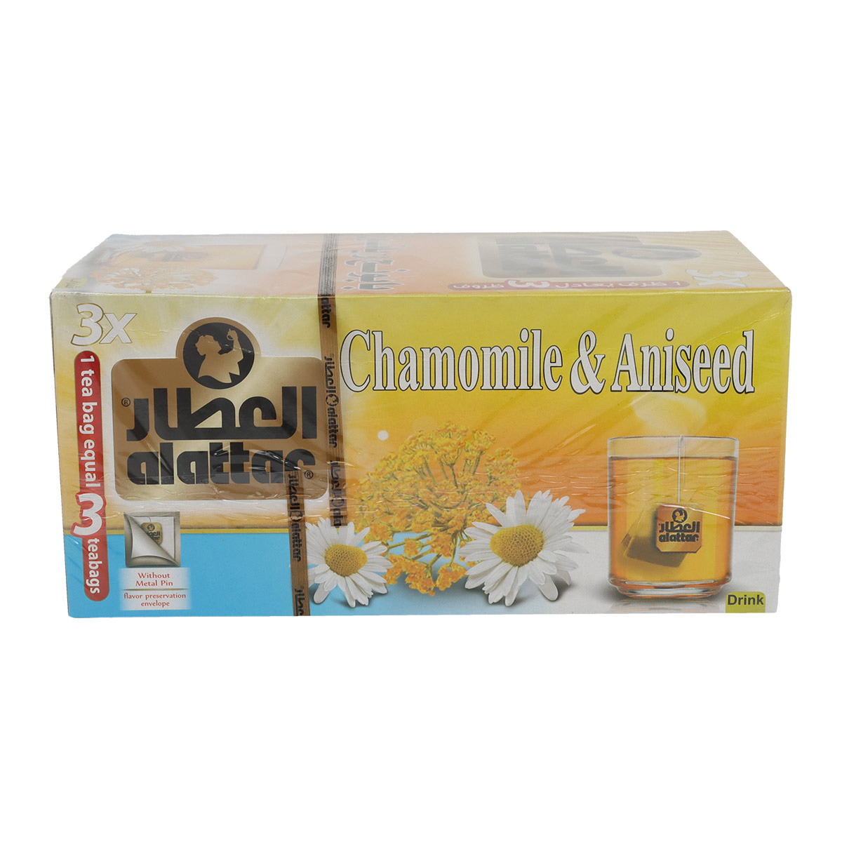 أكياس شاي البابونج واليانسون من العطار