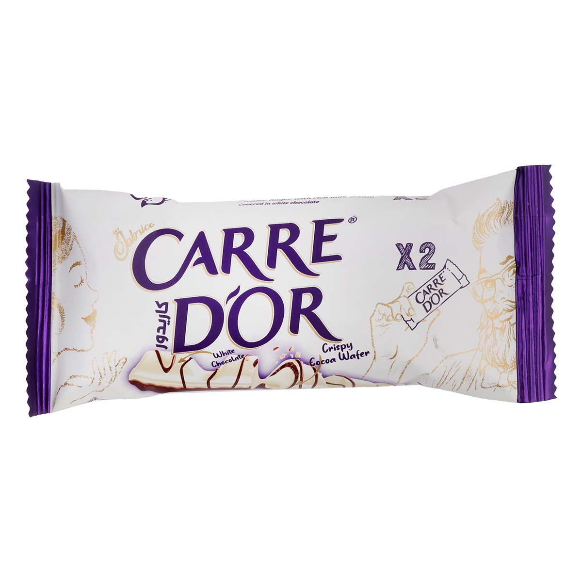 Carre Dor White Chocolate Crispy Cocoa Wafer 35g