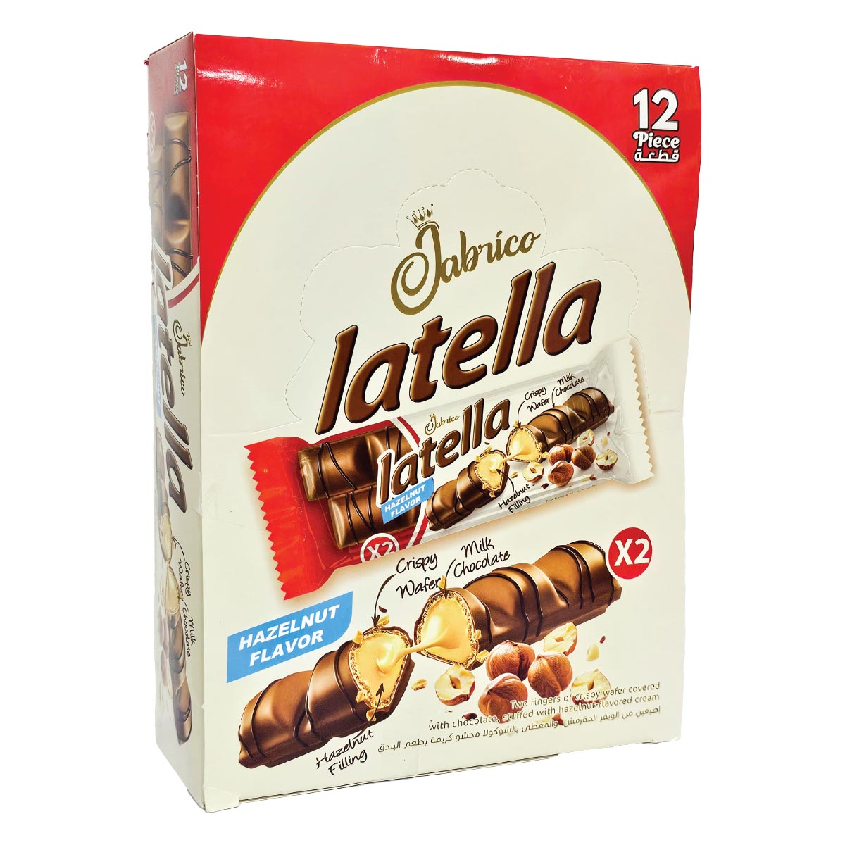 Latella Wafer Hazelnut 12 x 45g