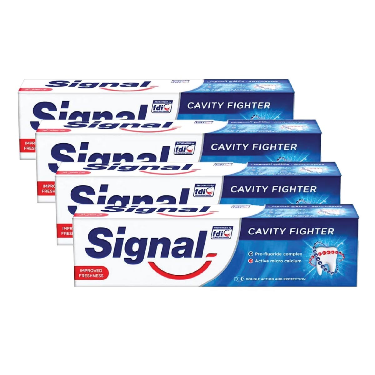 Signal Cavity Fighter Tooth Paste 4x75ml Assorted