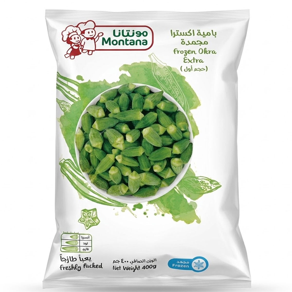 Montana Frozen Okra Extra 400g