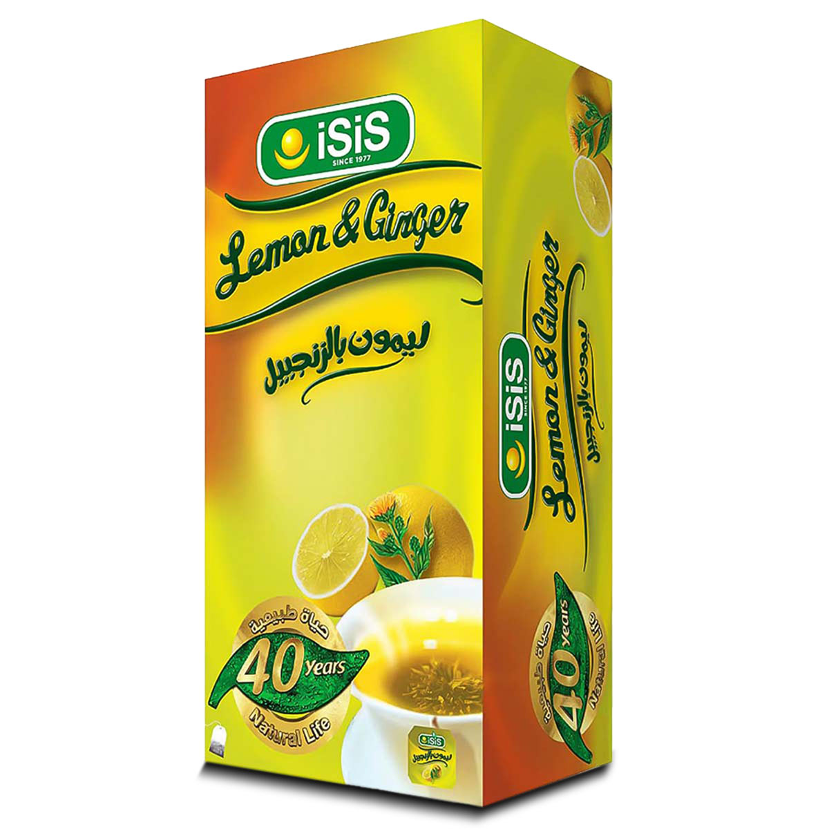 Isis Lemon & Ginger 25 Tea Bags
