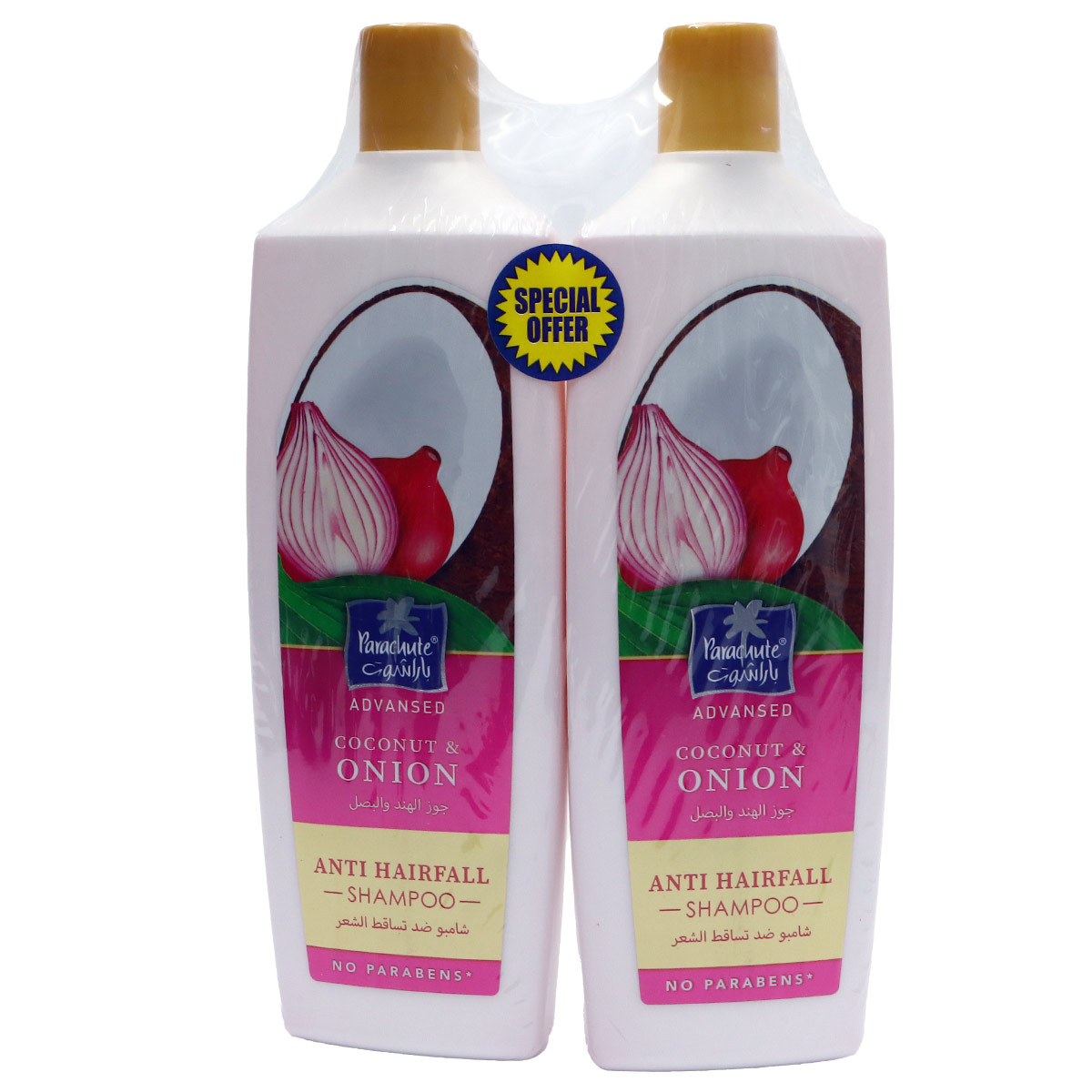 Parachute Advansed Coconut & Onion Anti Hairfall Shampoo 2x340ml