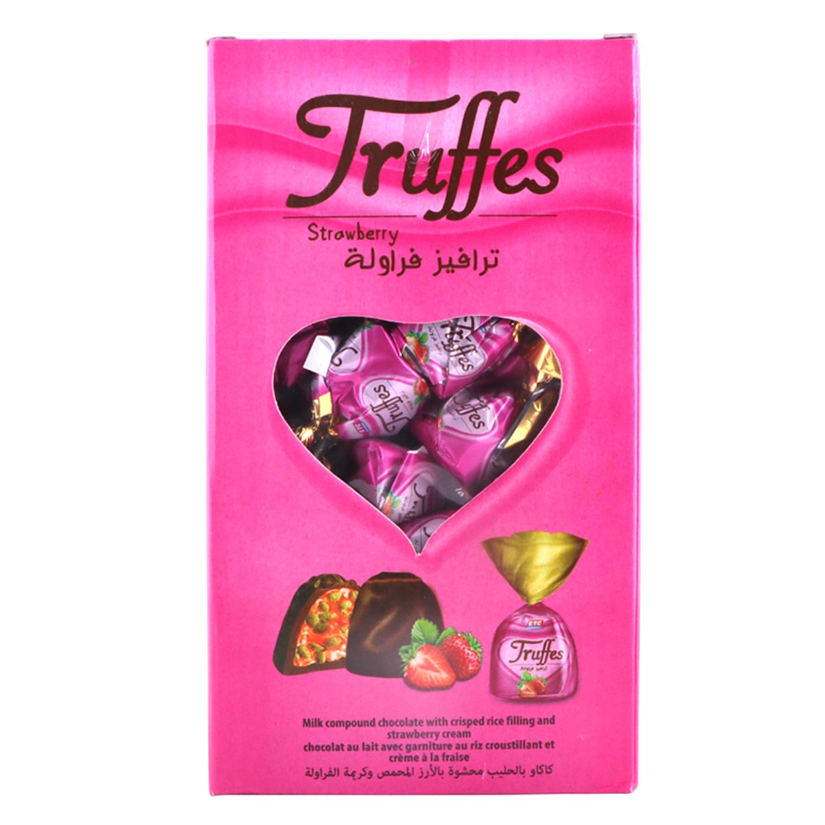 Truffes Strawberry Flavour Box 1Kg