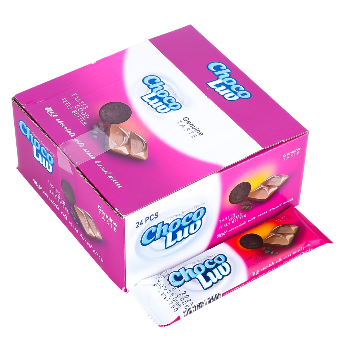 Choco Luv Chocolate With Choco Biscuit 24x25g