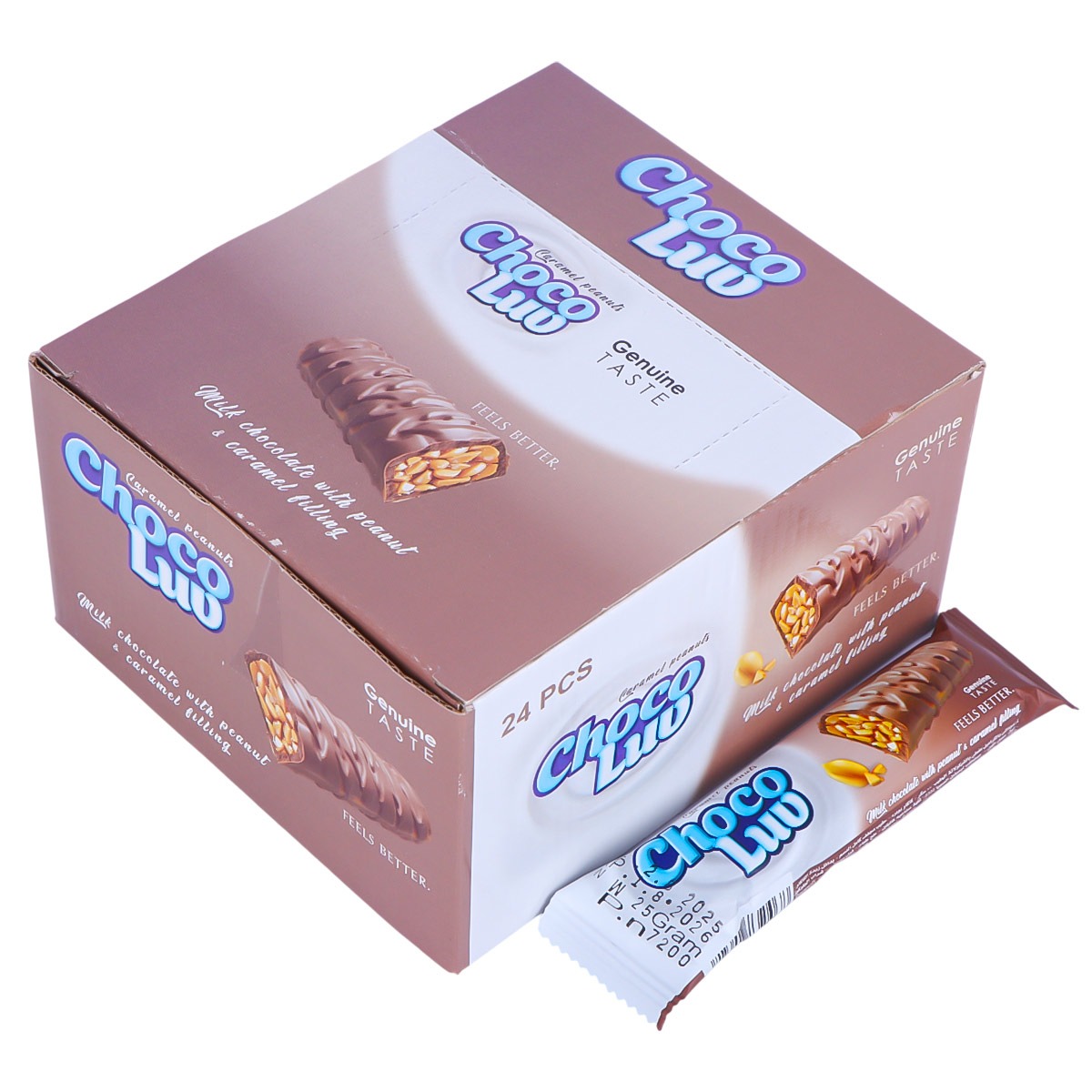 CHOCO PEANUTS CARAMEL MILK 24x25G