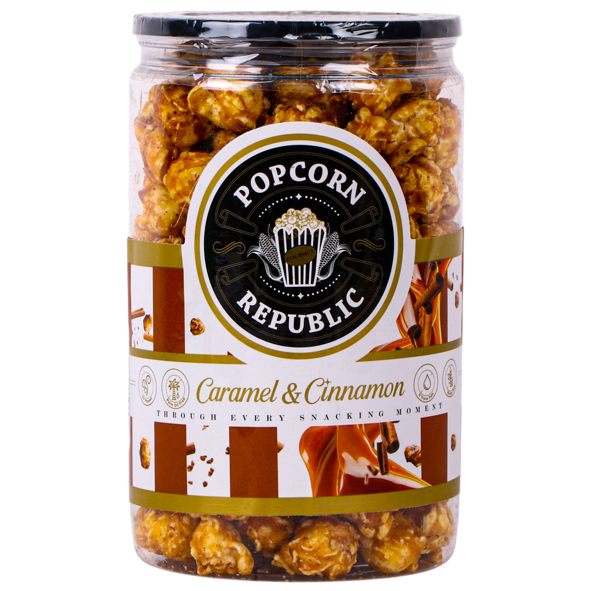 Cinnamon And Caramel Flavored Popcorn 165g