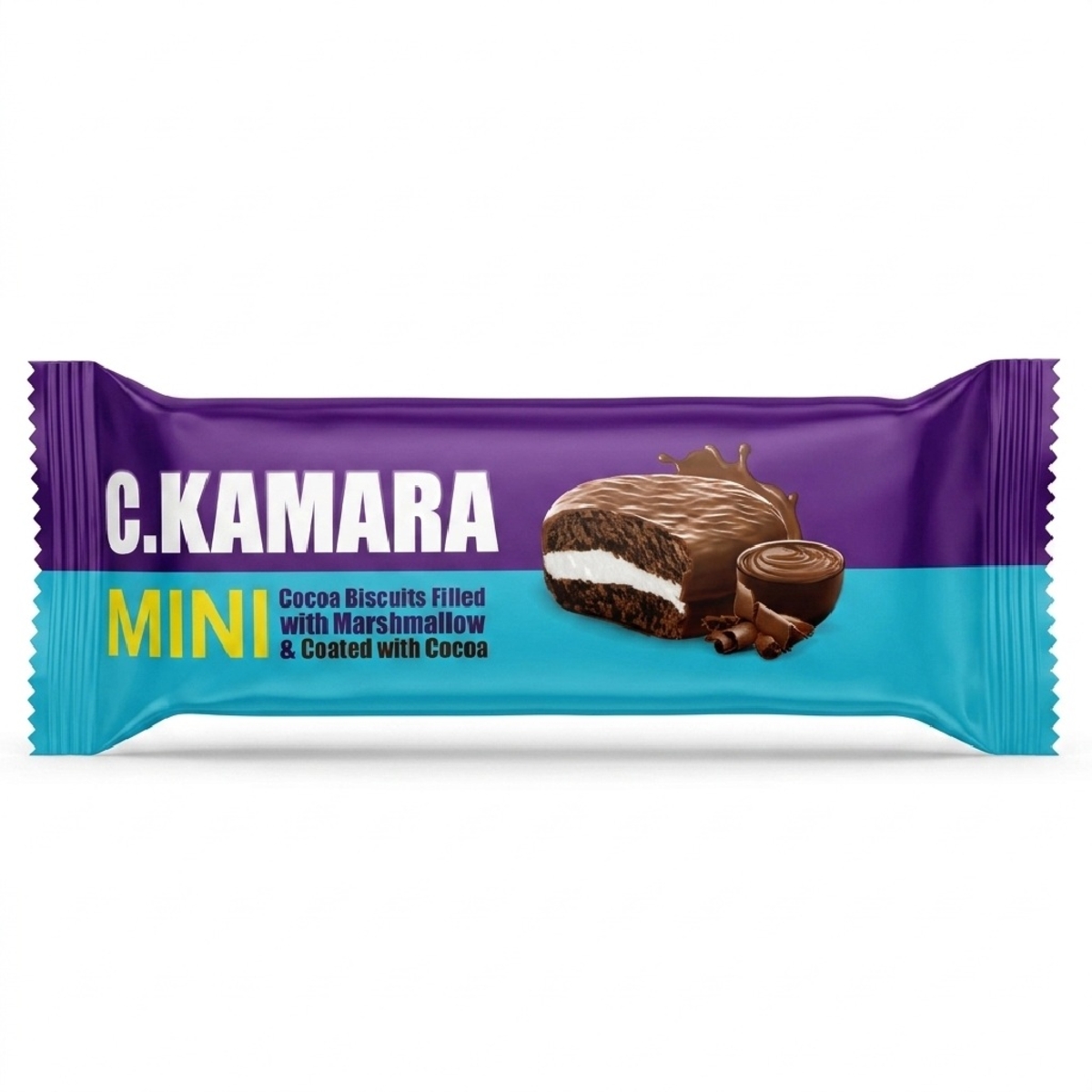 C.Kamara Mini Cocoa Biscuits Filled with Marshmallow 40g
