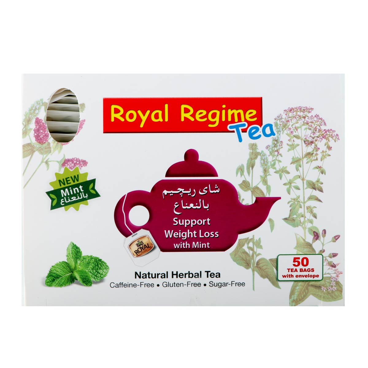 Royal Regime Natural Herbal Tea Mint 50x2g