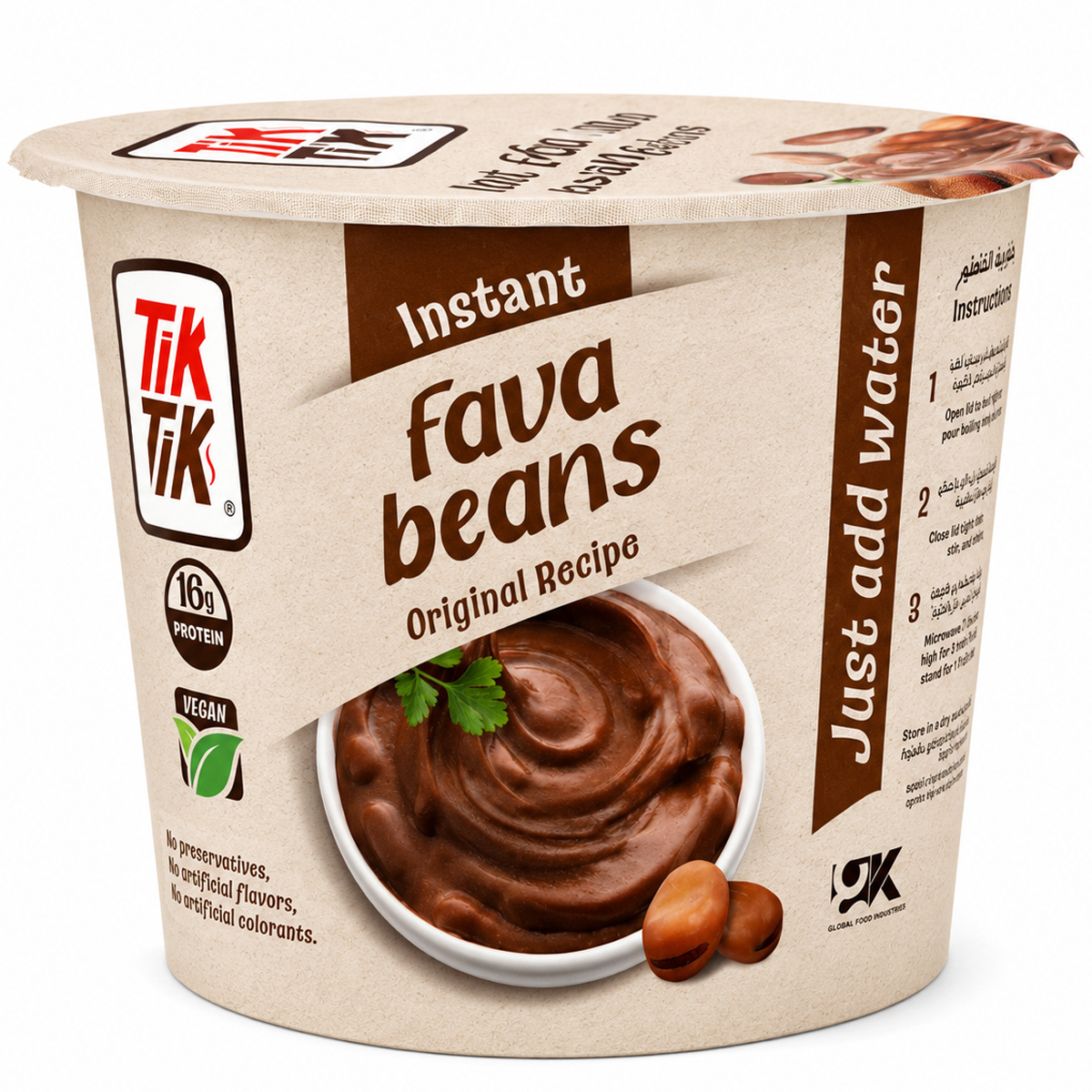 Tik Tik Instant Fava Beans Original Recipe 80g