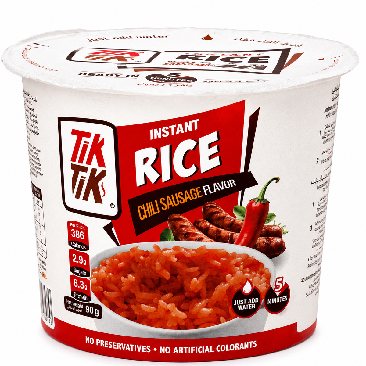 Tik Tik Instant Rice Chili Sausage Flavor 90g