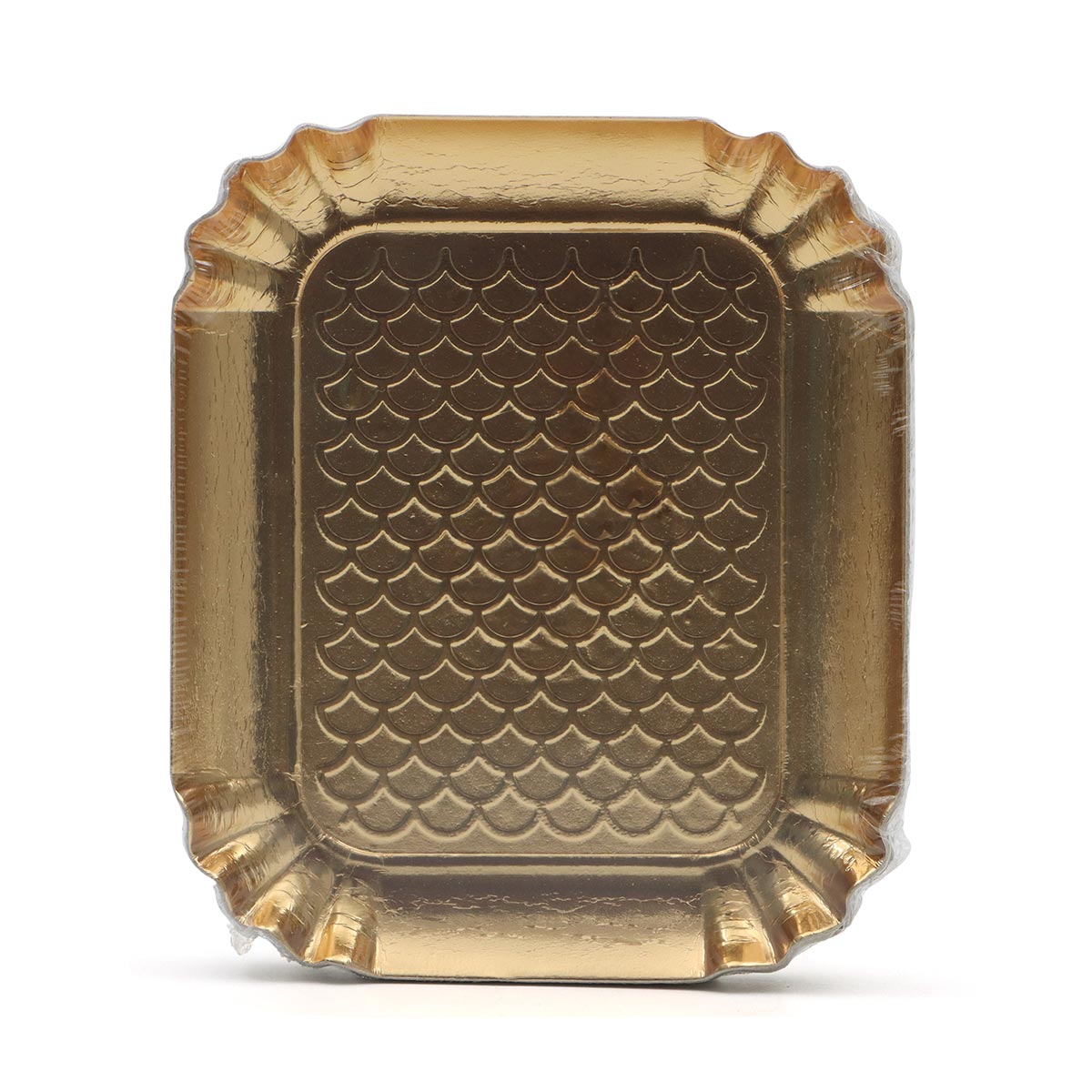 Paper Plate Gold Rc B0 10 Pieces Pack