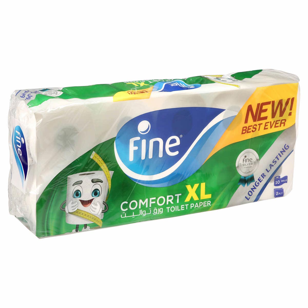 Fine Comfort XL Toilet Paper 10 Rolls Pack