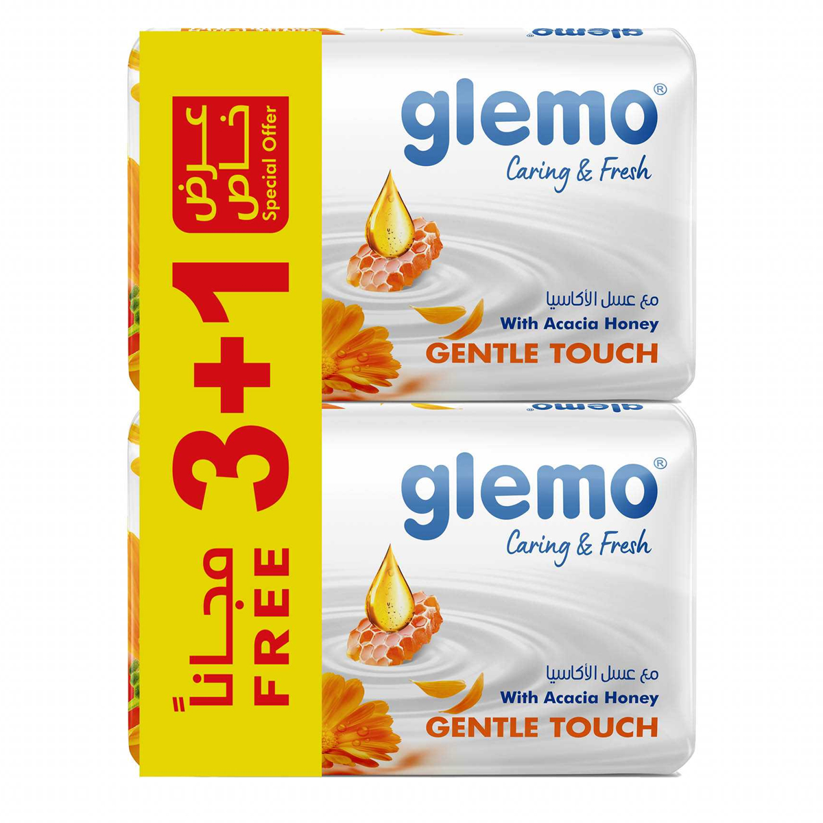 Glemo Gentle Touch Soap with Acacia Honey 4x120g