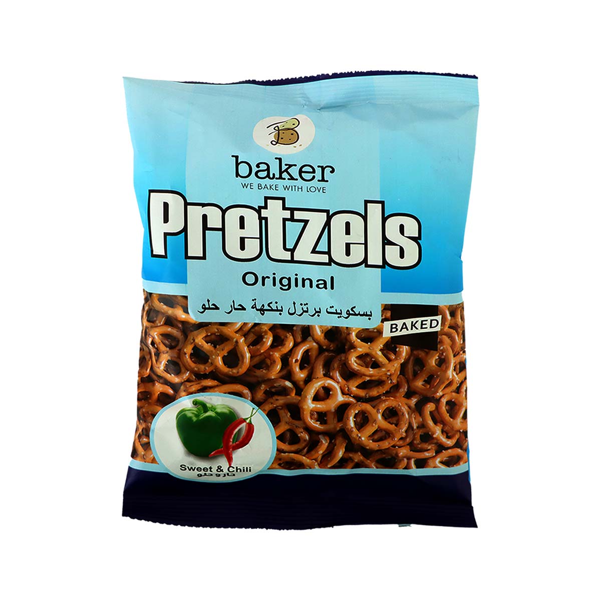 Baker Pretzel Biscuit Hot Sweet 45gm