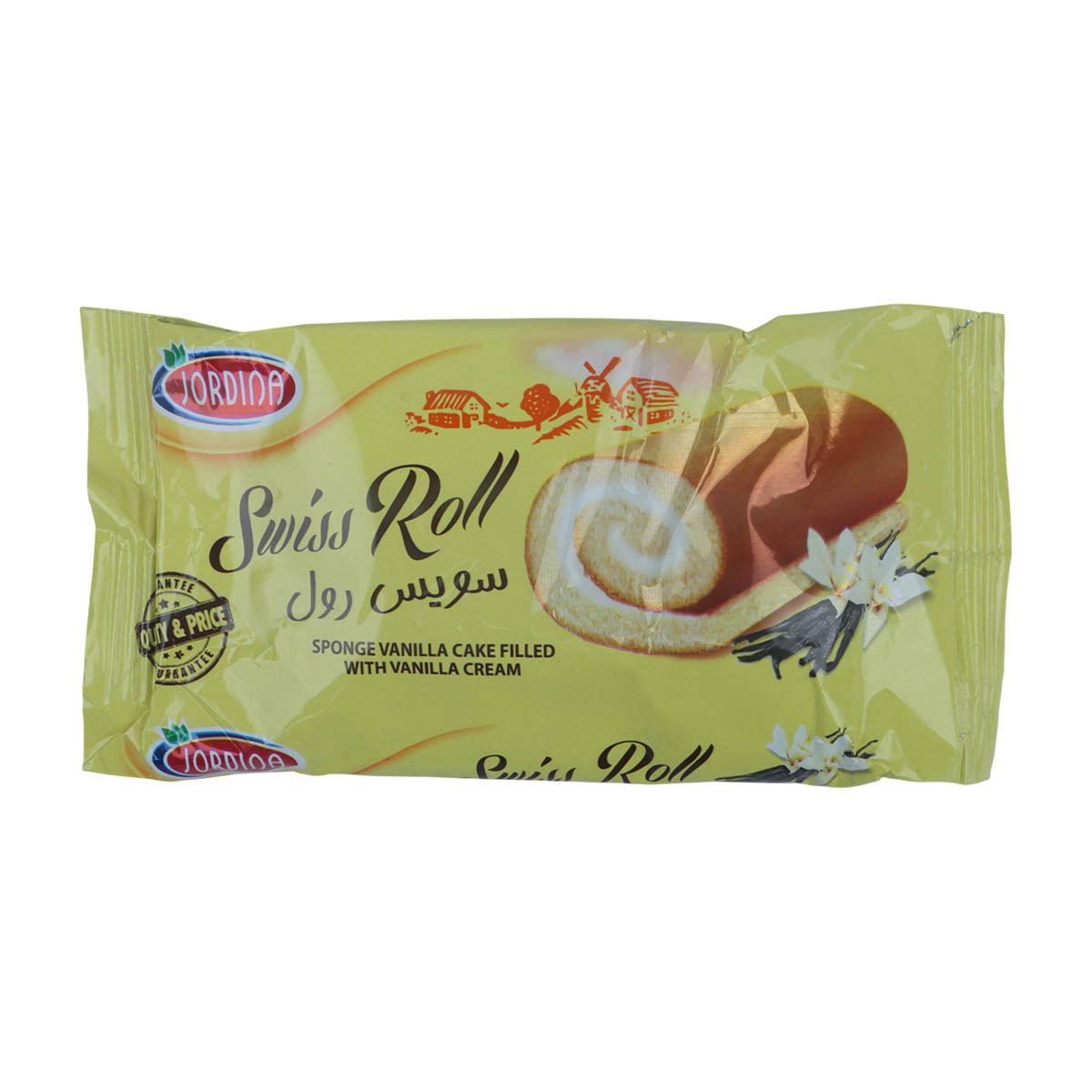 Jordina Swiss Roll Vanilla Cream Filled Sponge Cake 40g