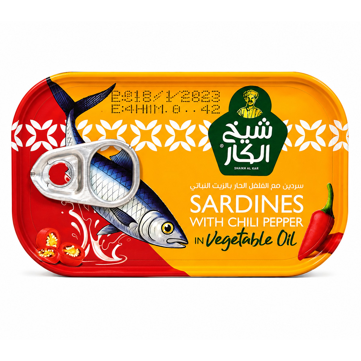 Shaikh Al Kar Sardines in Vegetable Oil With Chili Pepper 125g