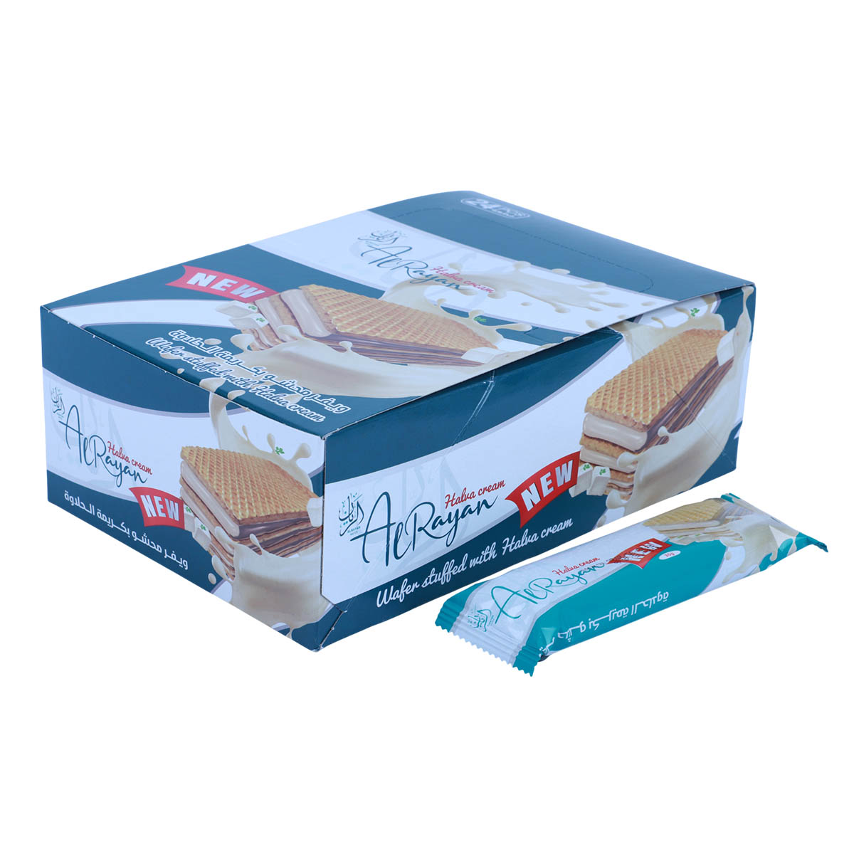 AL Rayyan Halva Cream Filling Wafers 24x30g | Snacks & Candy | Biscuits | Wafers AL Rayyan Halva Cream Filling Wafers 24x30g | Snacks & Candy | Biscuits | Wafers