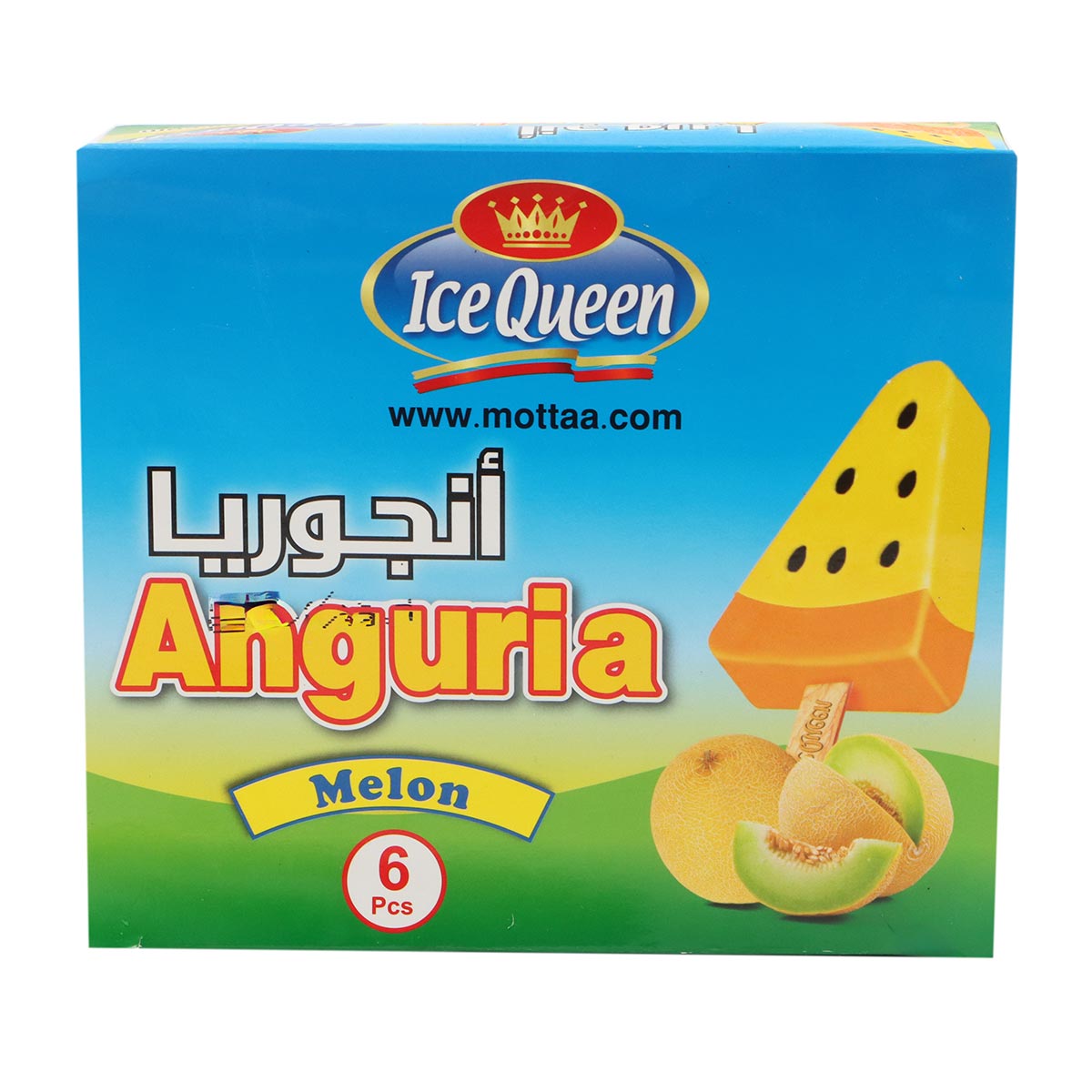Ice Queen Anguria Melon Ice Cream Stick 6x70ml