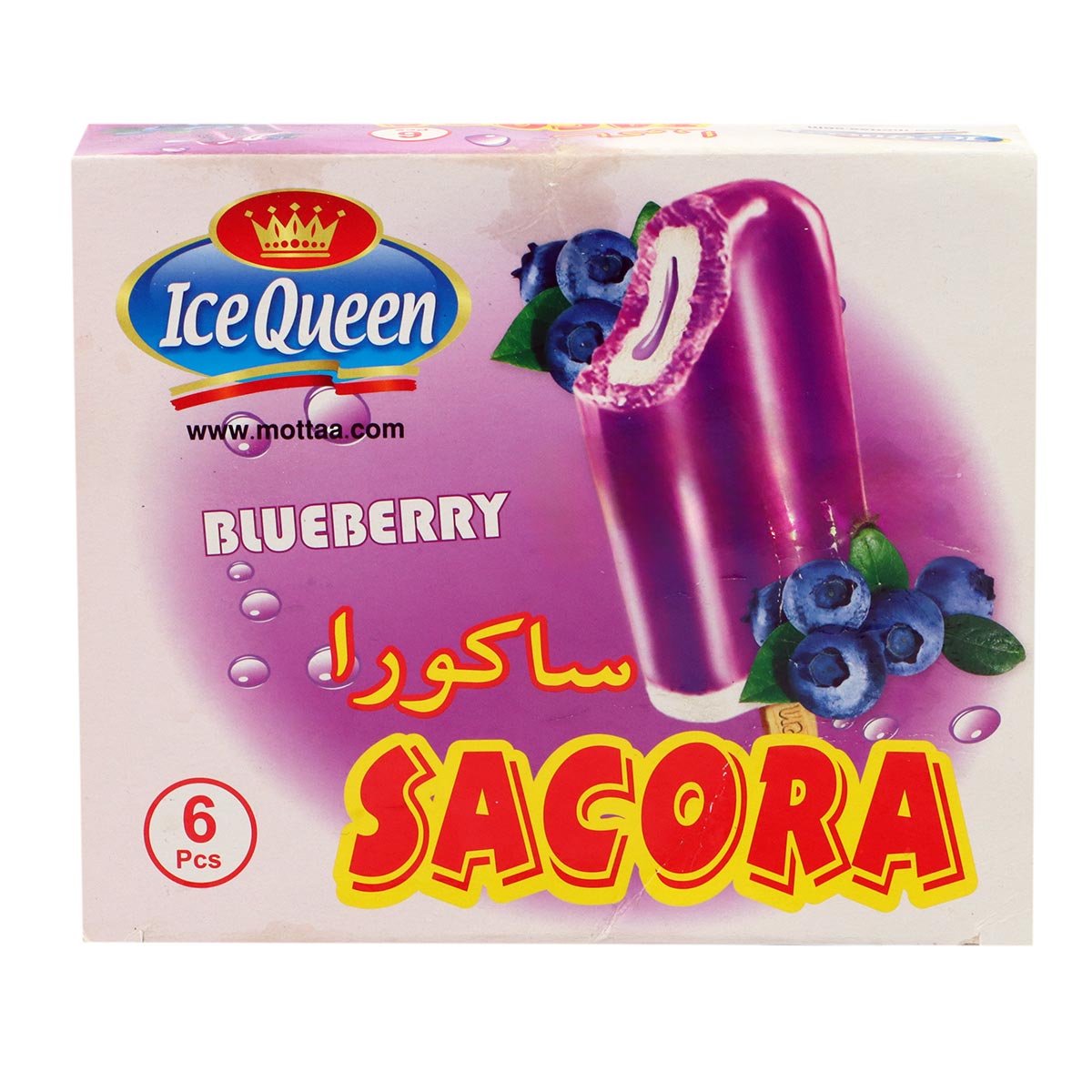 Ice Queen Sacora Blueberry Ice Cream Stick 6x70ml