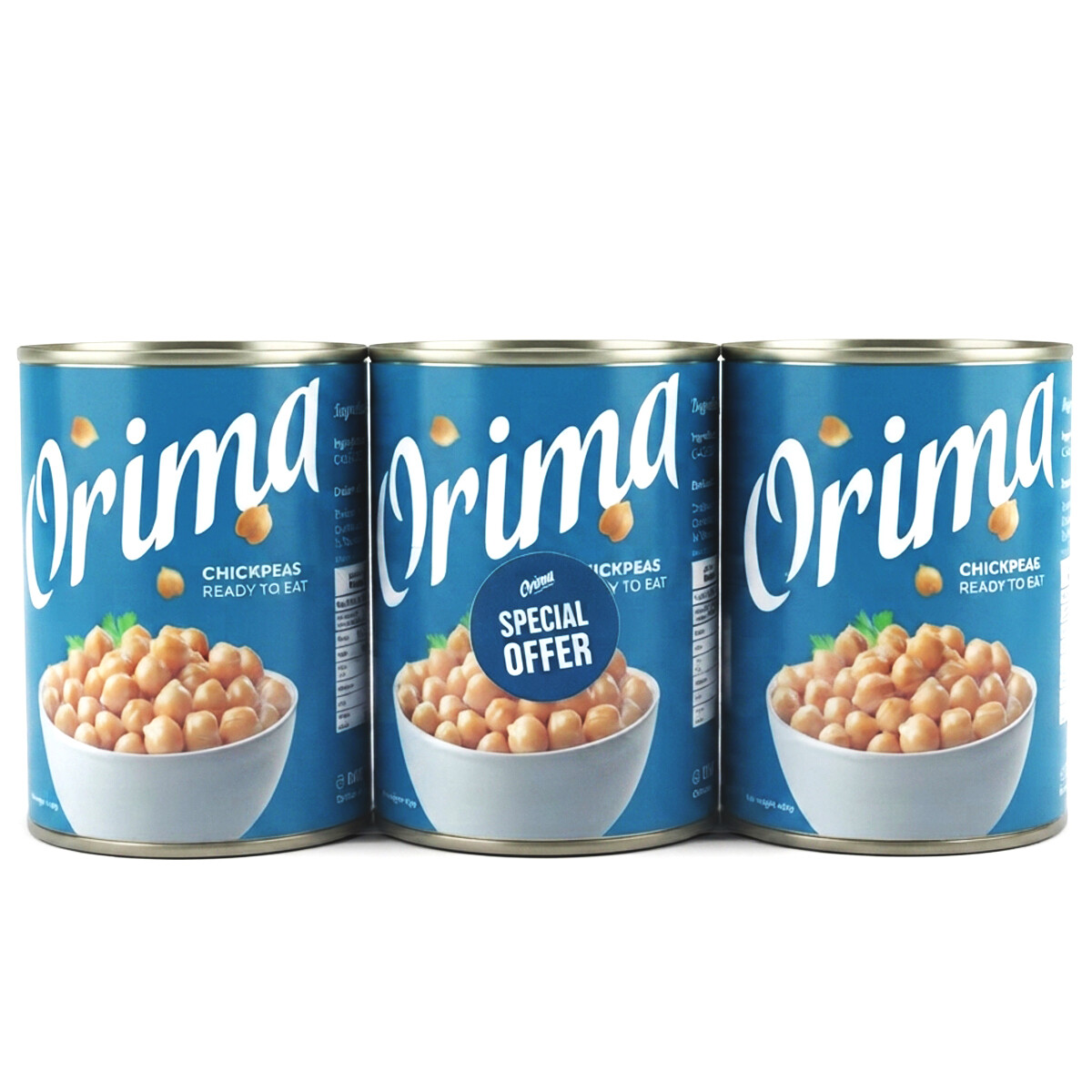 Orima Canned Chick Peas Ready To Eat 3 x 400g