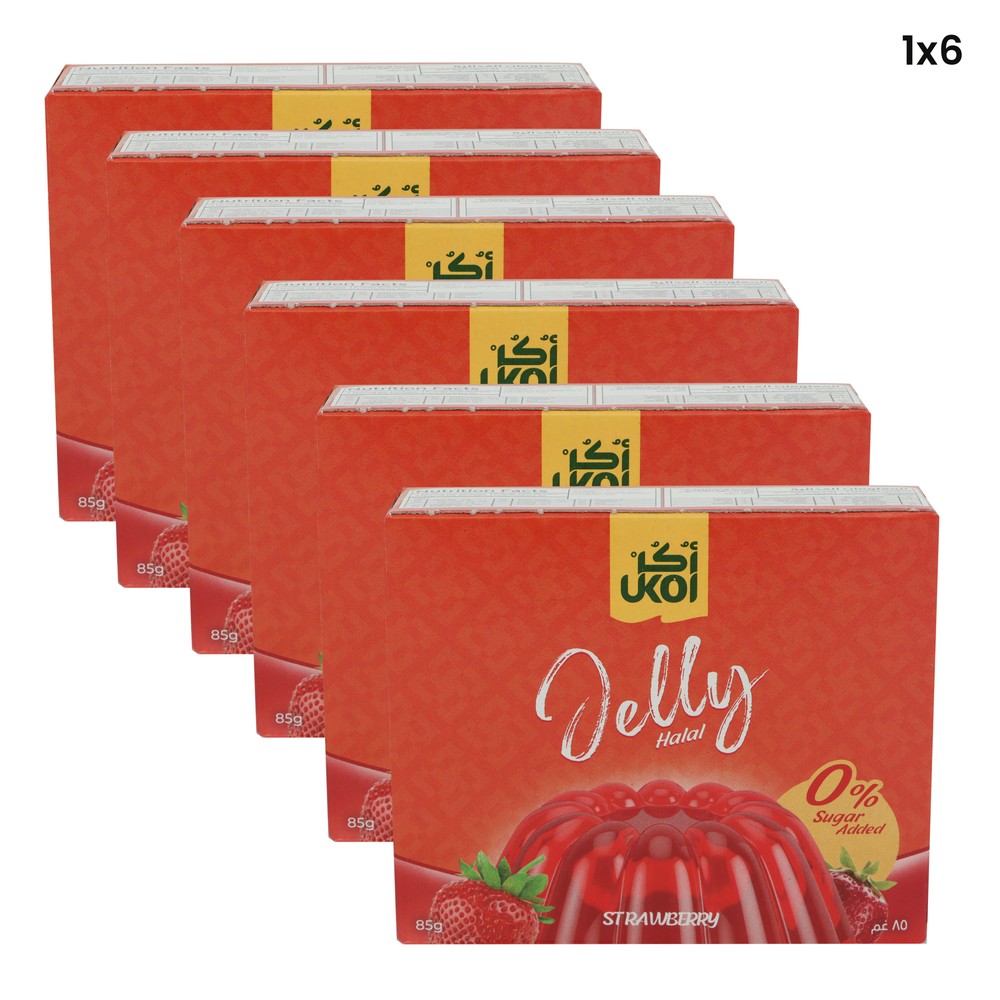 Ukol Jelly Strawberry 6X85g