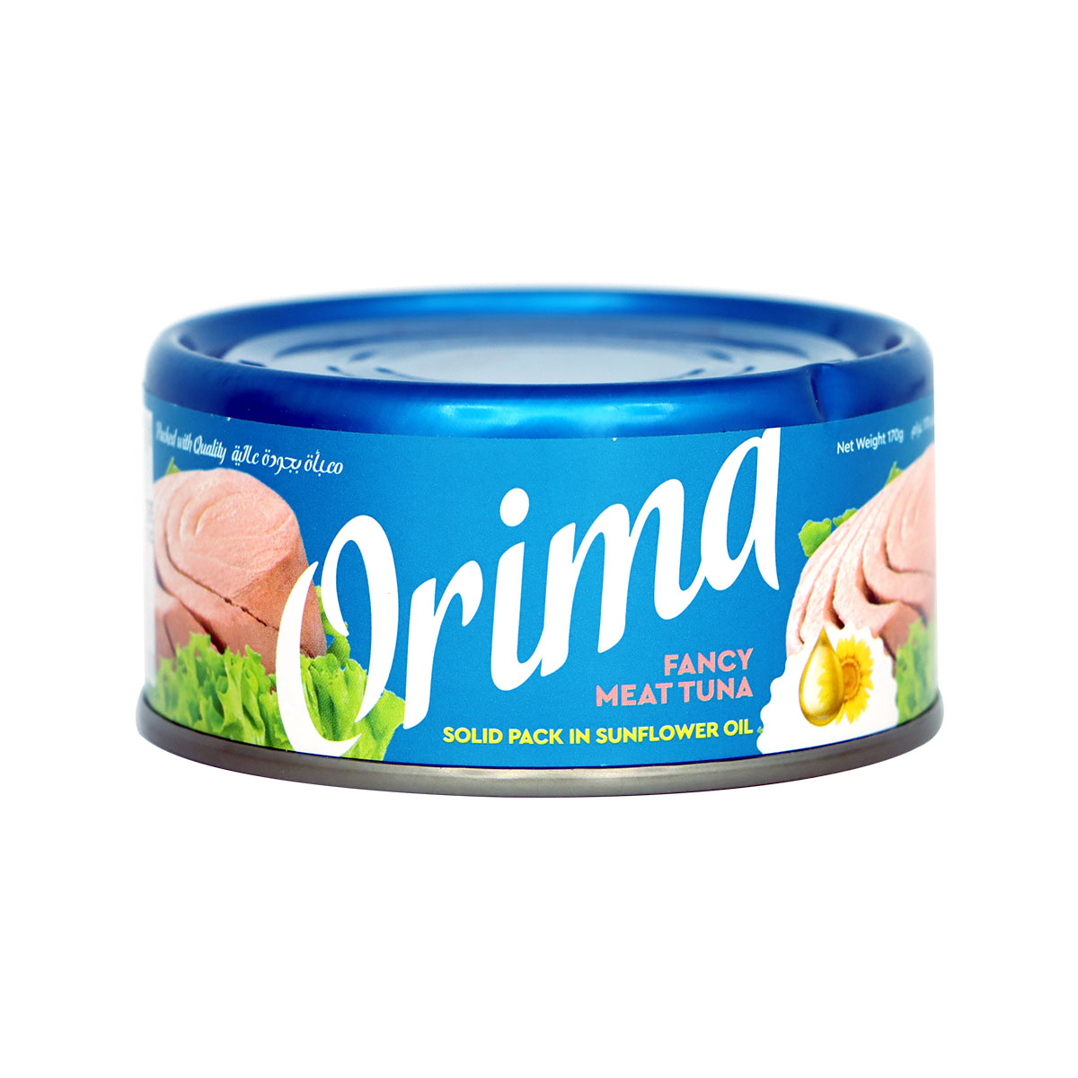 Orima Fancy Meat Canned Tuna Solid Pack In Sunflower Oil 170g