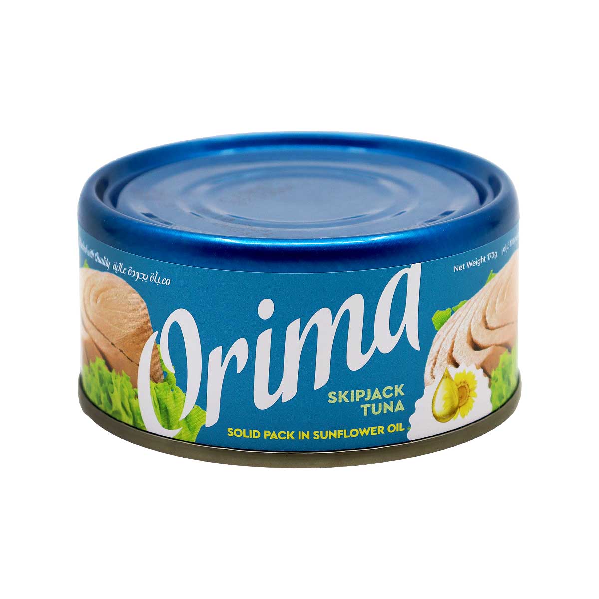 Orima Skipjack Canned Tuna Solid Pack In Sunflower Oil 170g
