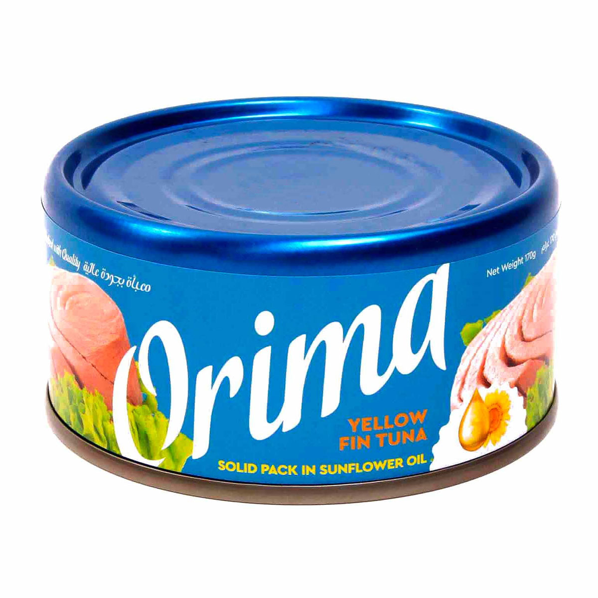 Orima Yellow Fin Canned Tuna Solid Pack in Sunflower Oil 170g