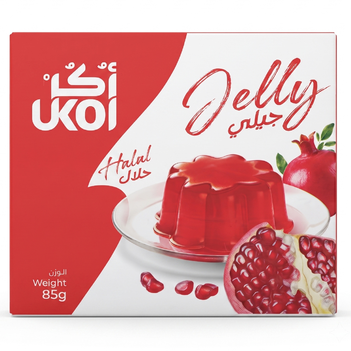 Ukol Jelly Halal Pomegranate 85g