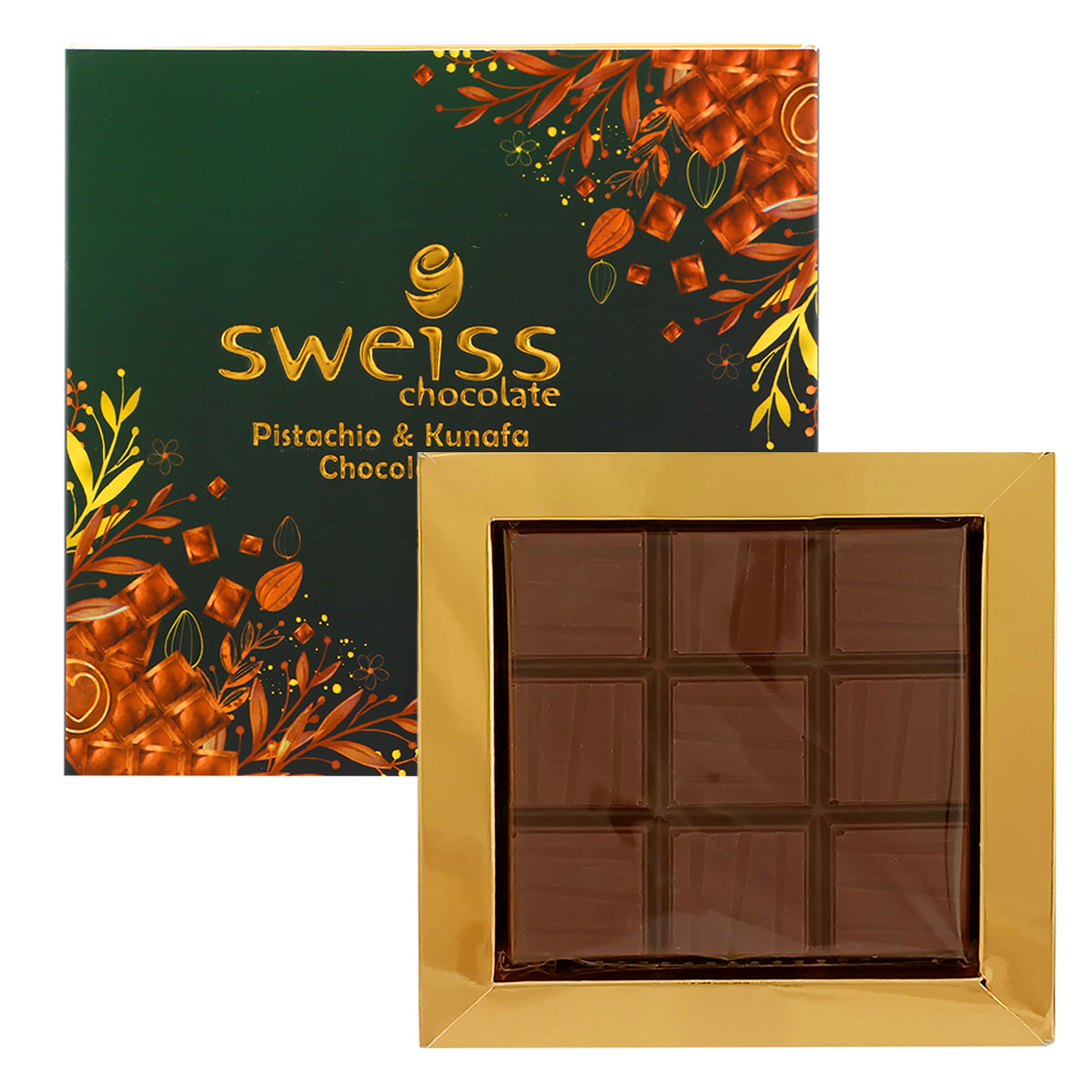 Sweiss Chocolate Pistachio & Kunafa Chocolate 100g