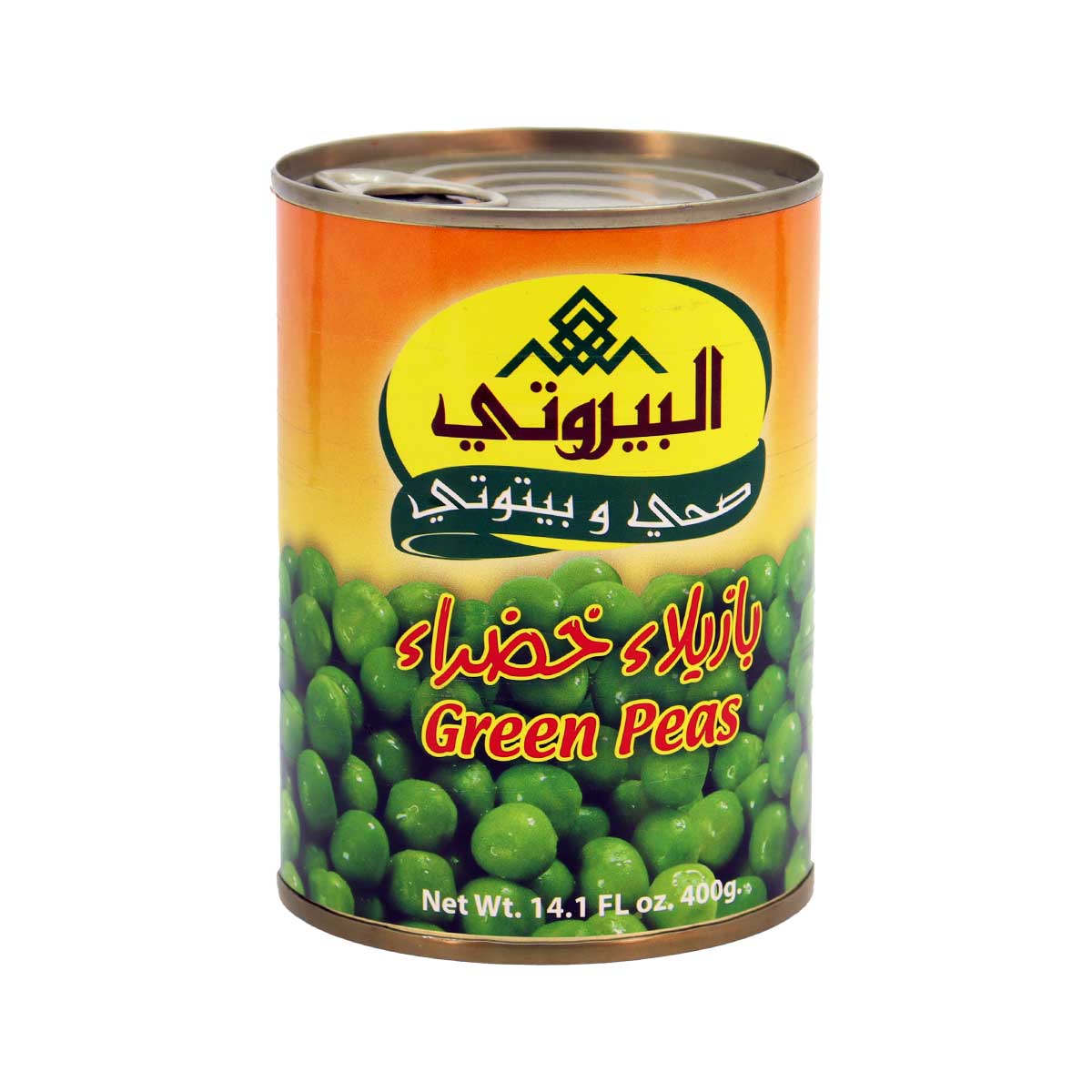 البيروتي بازلاء خضراء 400 جرام طن