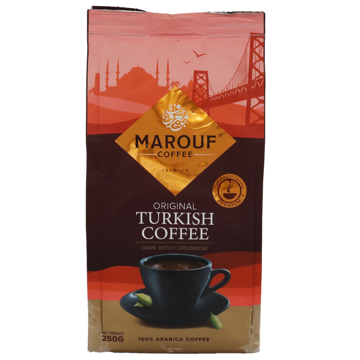 Marouf Original Turkish Coffee Dark With Cardamom 250g
