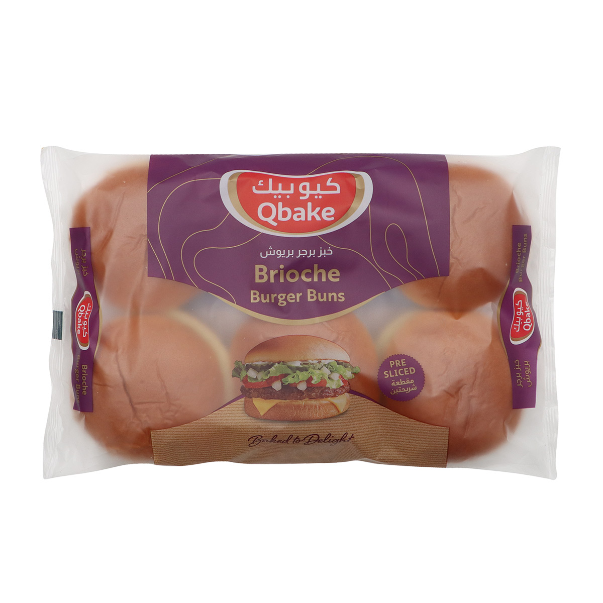 Qbake Brioche Burger Buns 420g