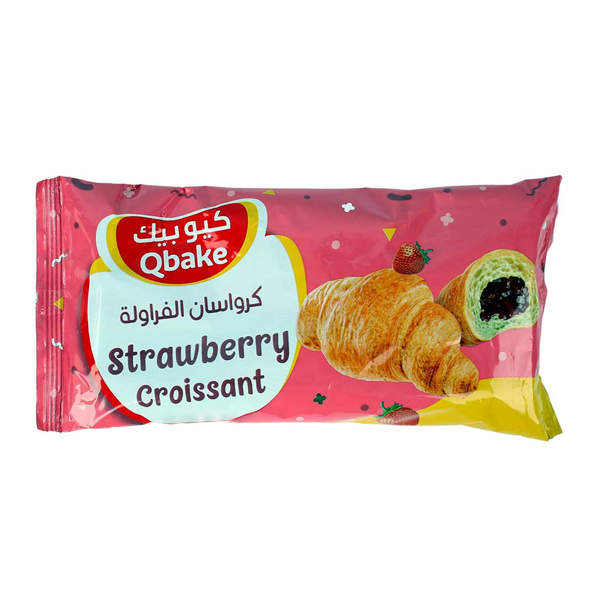 كرواسون كيو بيك محشو بالفراولة 60 جرام