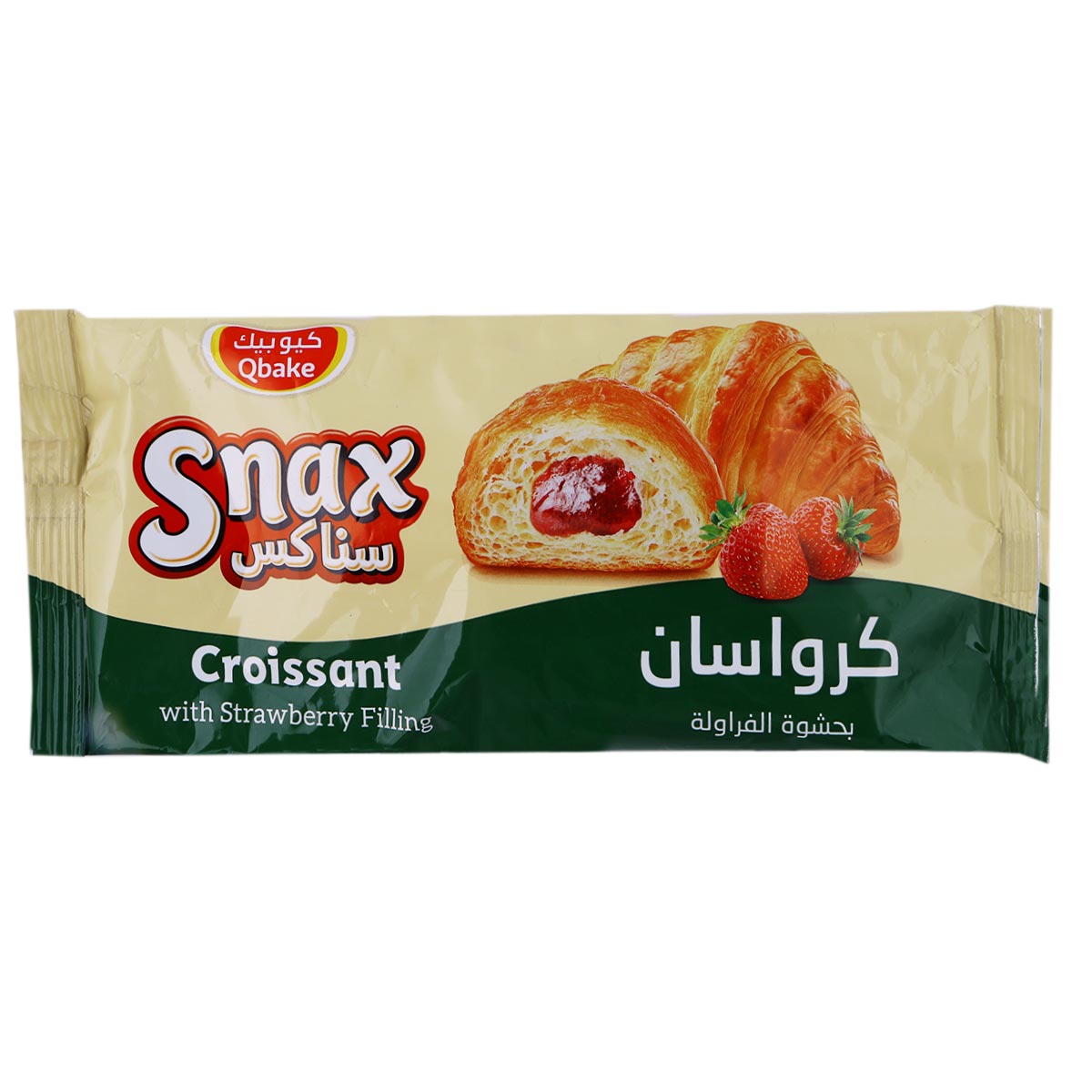 كرواسون كيو بيك سناكس بحشوة الفراولة 60 جرام