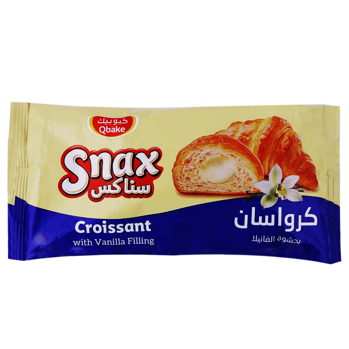 كرواسون كيو بيك سناكس بحشوة الفانيليا 60 جرام