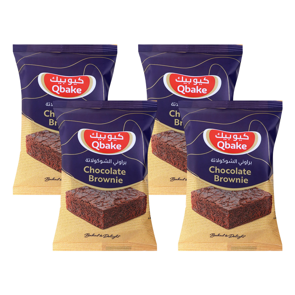 QBAKE CHOCOLATE BROWNIE 4x50GM