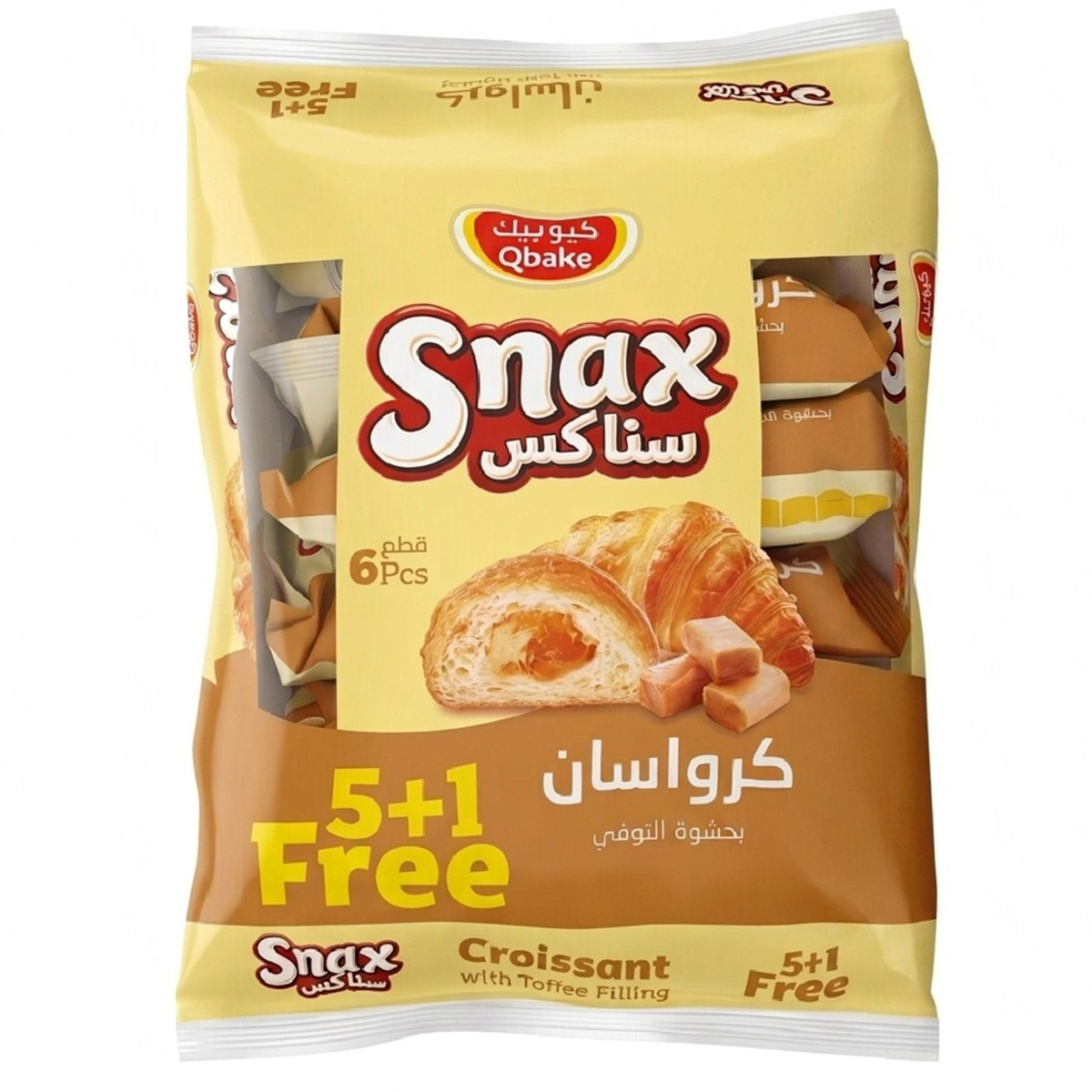 Qbake Snax Croissant with Toffee Filling