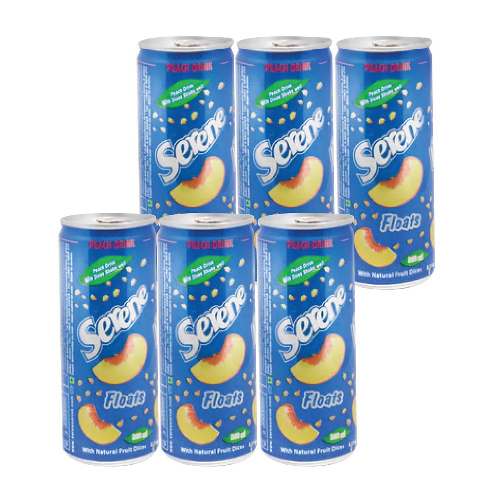 Serene Floats Drink Peach 6x240ml