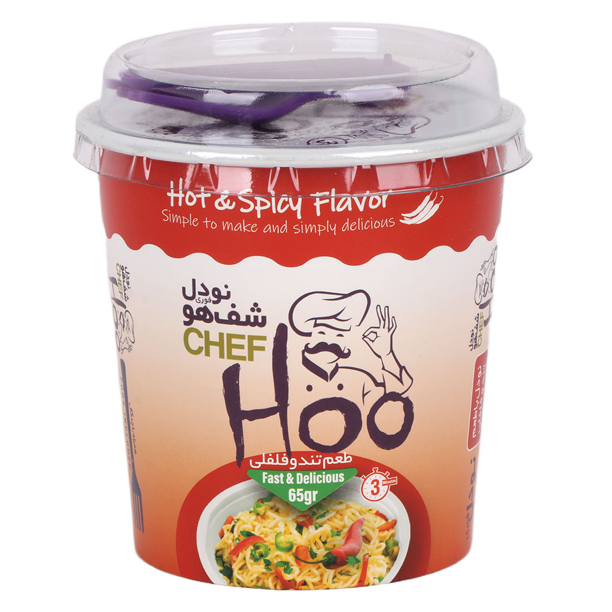 Chef Cup Noodles Hot and Spicy Flavor 65g