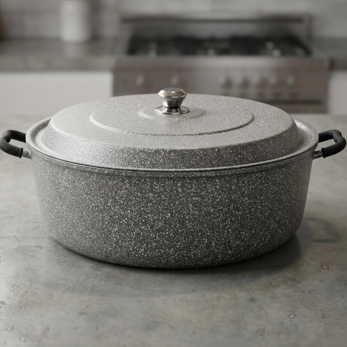 Two Handles Fry Pan With Lid 40cm