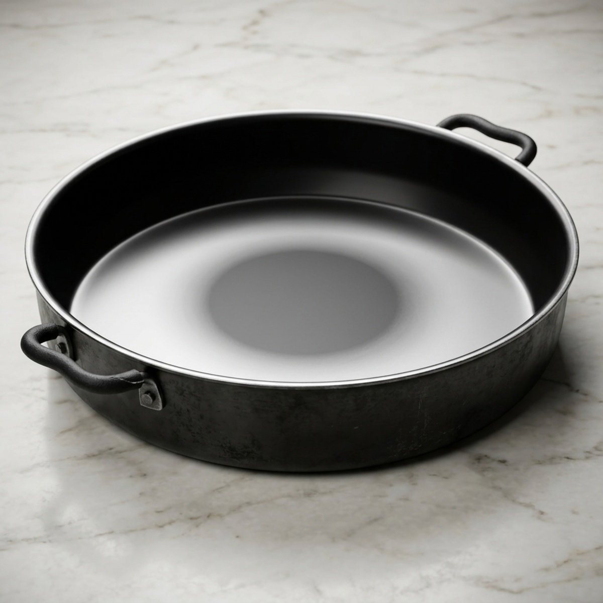 Two Handles Fry Pan With Lid 55cm