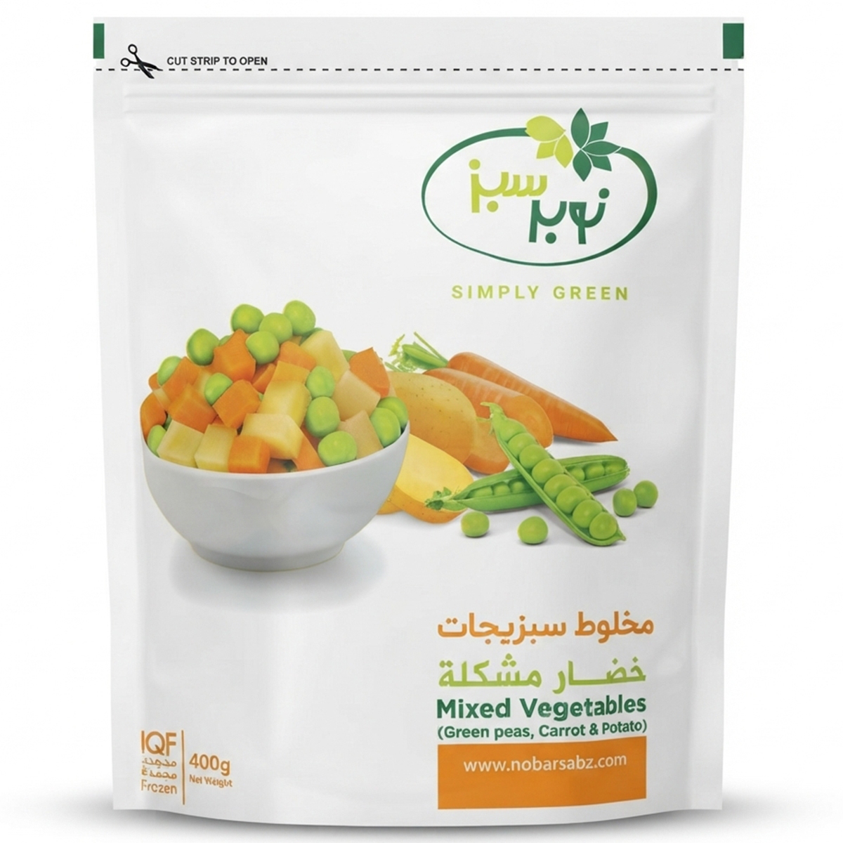 Nobar Frozen Mixed Vegetables 400g