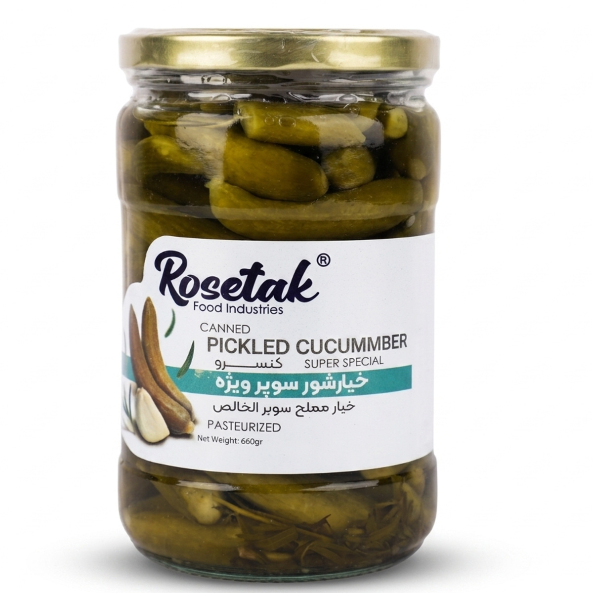 Rosetak Canned Pickled Cucummber 660g